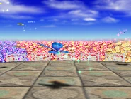 Mario Party 4 screenshot of some butterflies in Butterfly Blitz