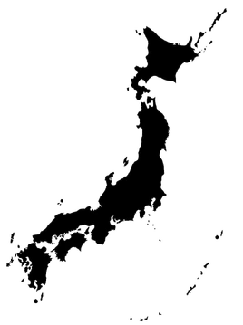 Japonia mapa