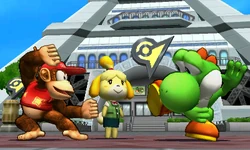 Isabelle in SSB4 3DS