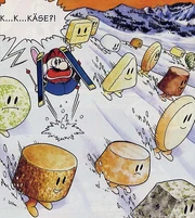 The word "Holerö," sung by alien-in-disguise , turns all Swiss into cheese.