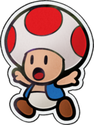 Alternative artwork of the Paper Toad.