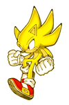 Super Sonic Sticker SSBB