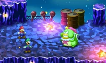 Mario et Luigi combattant Sterex