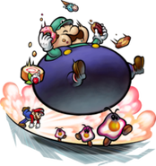 Illustration du panier gourmand pour Mario & Luigi : Voyage au centre de Bowser.