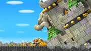 New Super Mario Bros Wii Castillo sobre Bowser