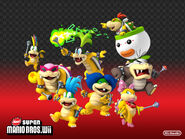 Group of Koopalings and Bowser Jr..