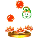 SSB4 Sprite Trophäe Lakitu und Spinys