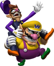 Artwork de Waluigi y Wario de Mario Party 7