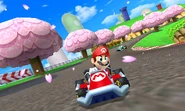 MK7 Screen 2.png (171 KB) A track with Japanese peach trees.