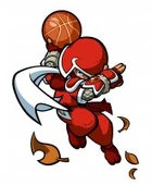 Ninja en Mario Slam Basketball