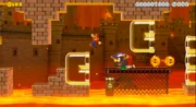 A Bully charging at Mario, two  can be seen flying nearby.