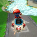 MKW Screenshot Baby Mario Sprungturbo Bike 5