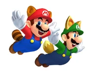 Mario y Luigi juntos en New Super Mario Bros. 2