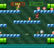 Gameplay of Battle Mode in Super Mario All-Stars (Super Mario Bros