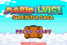 Title Screen Mario & Luigi- Superstar Saga