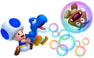 Le Toad Bleu et Bébé Yoshi