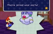 Flurrie joins Mario's party after returning her necklace.