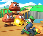 Défi À bas les Goombas avec Luigi