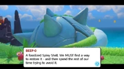 A big Spiny Shell in Mario + Rabbids Kingdom Battle