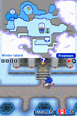 Maratona Sonic: Mario & Sonic at the Olympic Winter Games (DS