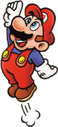 Mario jumping.