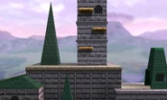 Hyrule Castle seen in Super Smash Bros. for Nintendo 3DS
