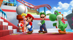 Mario, Luigi, Peach, Yoshi y Toad Mario Super Sluggers