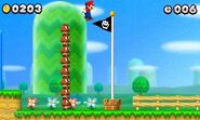 Una torre de Goombas en New Super Mario Bros. 2