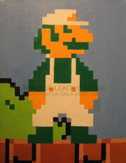 Super Mario Bros Luigi by 8bitgallery