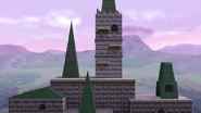 Hyrule Castle seen in Super Smash Bros. for Wii U