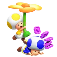 Yellow Toad and Blue Toad