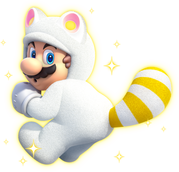 Sticker Super Mario Raccoon