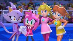 Blaze Amy junto con Peach y Daisy