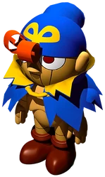 Artwork for Geno, a character and party member who debuts in the game