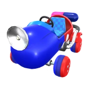 The Capsule Kart and the Blue-Green Capsule Kart from Mario Kart Tour
