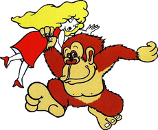 Pauline y Donkey Kong