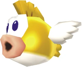 NSMB2 Gold Cheep Cheep