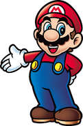 Mario holding his arm out