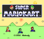 Super Mario Kart Title Screen