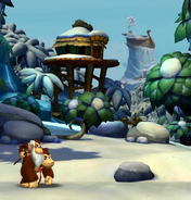 Donkey Kongs Baumhaus aus Donkey Kong Country Returns