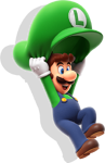 SMBW Artwork Luigi 2