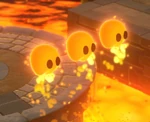 Lava Bubbles in Super Mario 3D World