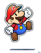 Paper Mario (personaje) (14 kB) Artwork de Mario de Papel.