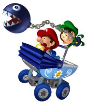 MKDD Artwork Baby Mario & Baby Luigi