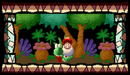 In-game screenshot of opening of Super Mario World 2: Yoshi's Island.