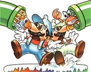 Mario Bros Atari 2600 Artwork