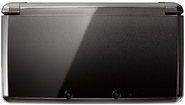 Cosmos Black-Version des Nintendo 3DS frontal