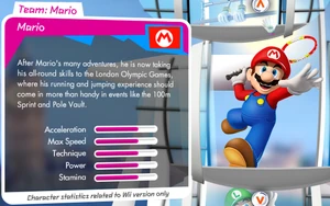 An example of Mario's balanced characteristics