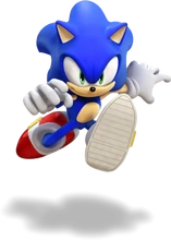 Sonic, as he appears in Mario & Sonic at the Olympic Games