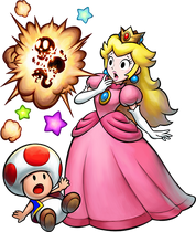 Peach et Toad